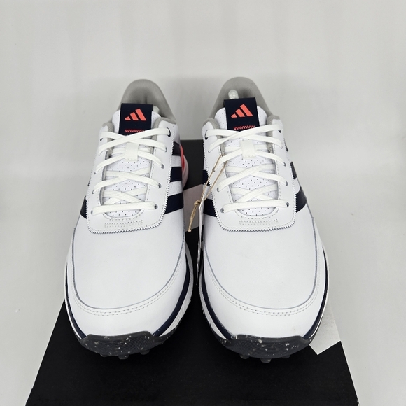 New adidas S2G 24 Leather Spikeless Golf White Navy Red Men\'s Shoes Size 12 main image 6
